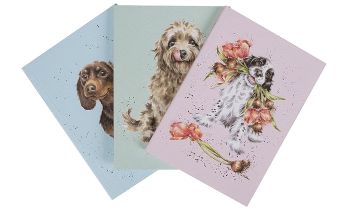 'A dog's life set of 3 notebooks by Wrendale Designs
