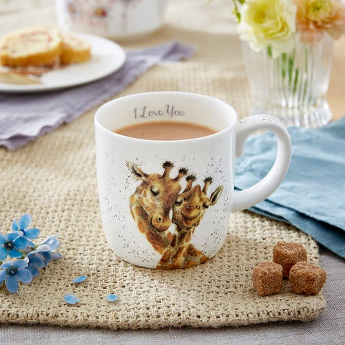 'I love you' giraffe large mug by Wrendale Designs