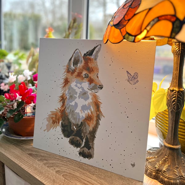 'Born to be wild' fox paint by numbers by Wrendale Designs