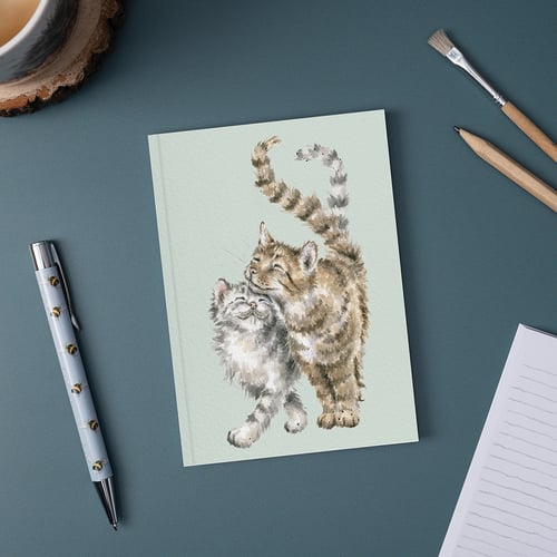 'Feline good' cat inspired notebook by Wrendale Designs