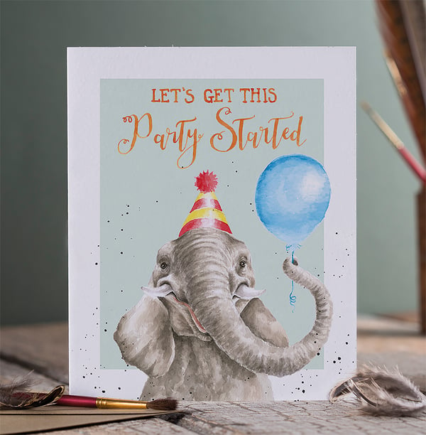 Party animal card by Wrendale Designs