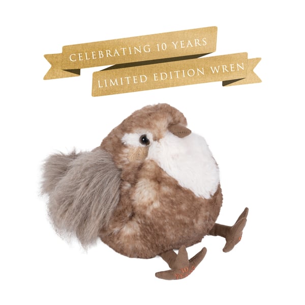 Wrendale Designs celebrates 10 years with a limited edition plush character- Rosemary the Wren