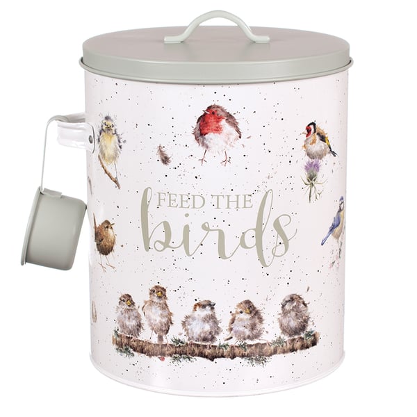 Store your bird feed in a Wrendale Designs feed the bird tin