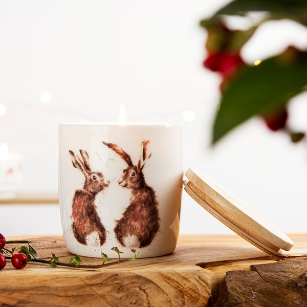 Wrendale hare candle jar
