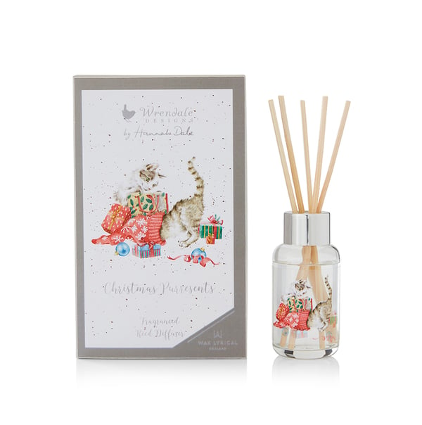 Wrendale Christmas cat reed diffuser