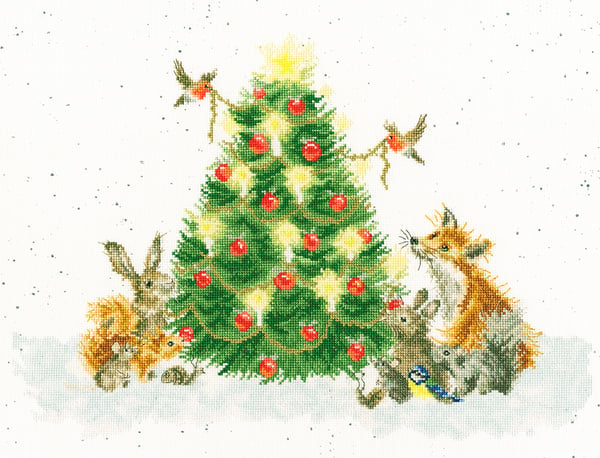 Wrendale Oh Christmas Tree cross stitch kit