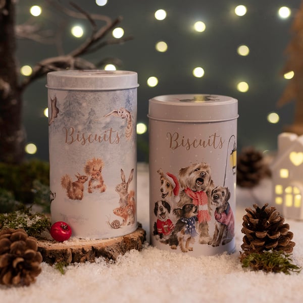 Wrendale Christmas biscuit tubes