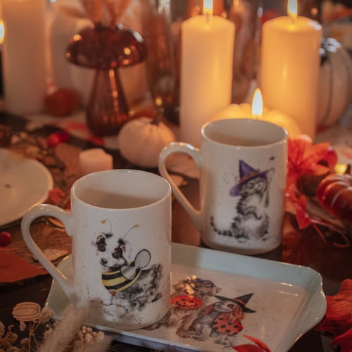 Take a look at Halloween inspired tableware by Wrendale Designs